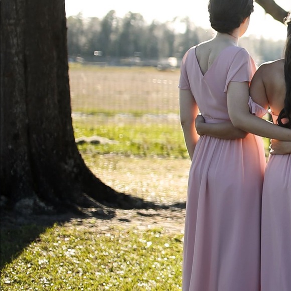 Revelry Bridesmaid Harper Wrap Dress - Picture 3 of 4